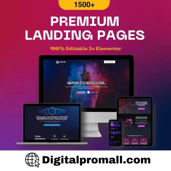 1500+ High Converting Landing Pages Bundle - Digitalpromall